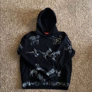 supreme animals hoodie